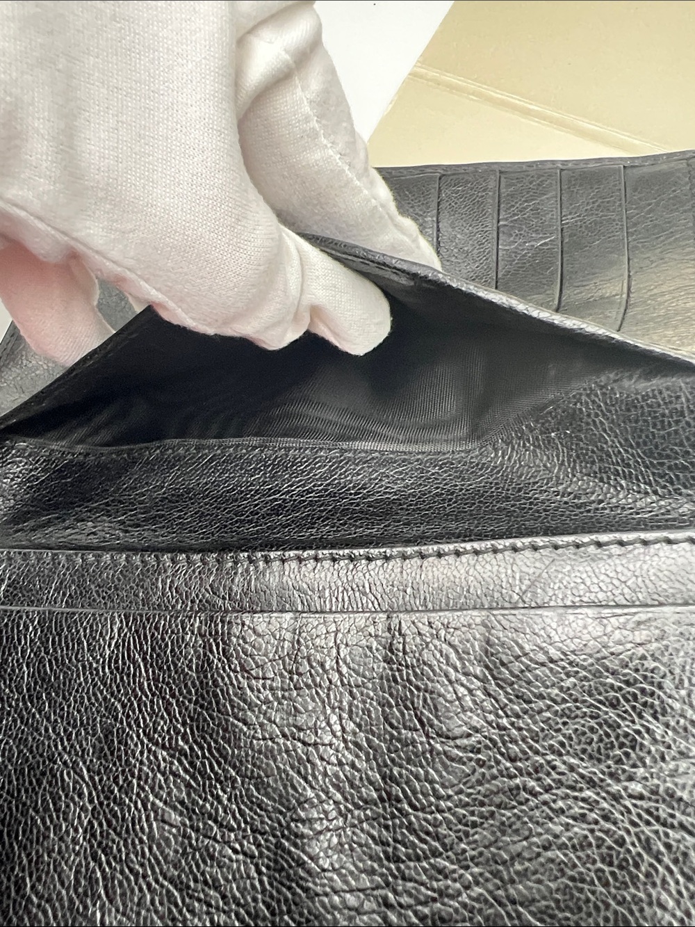 Bottega Veneta Intrecciato Snap Closure Black/Silver Woven Leather Bifold Wallet - Picture 12 of 17